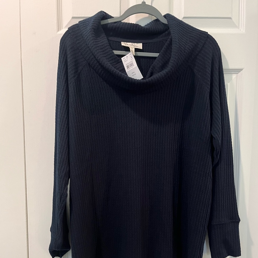 Maternity sweater, cowl neck